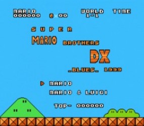 Super Mario Bros DX Blues (SMB1 Hack) Rom